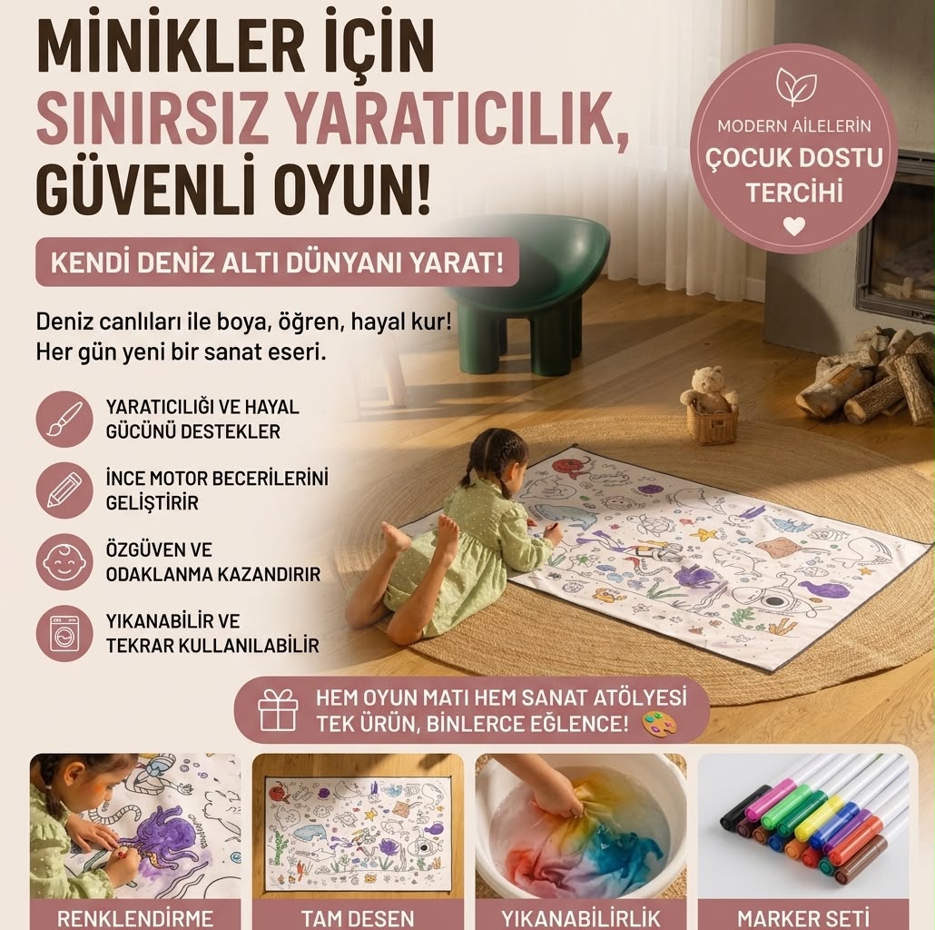 Tekrar Boyanabilir Oyun Örtüsü