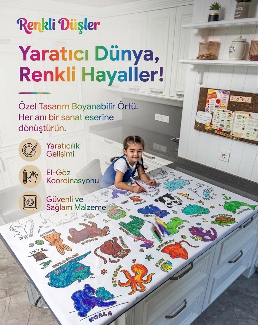 Tekrar Boyanabilir Oyun Örtüsü