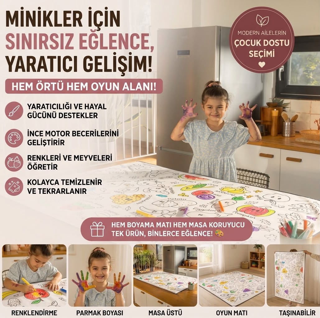 Tekrar Boyanabilir Oyun Örtüsü